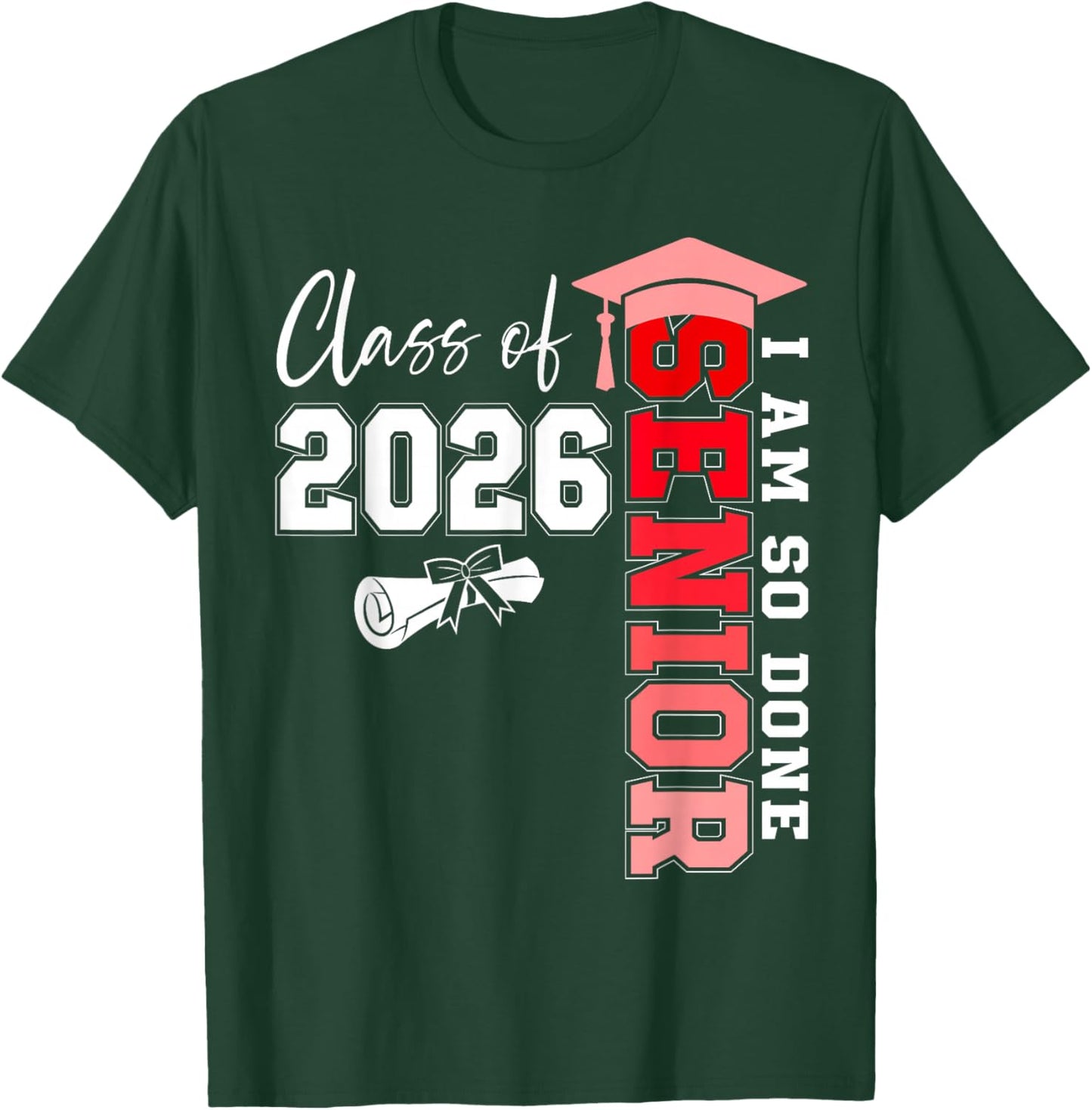 Class of 2026 Senior 2026 Graduation Decoration Men Senior T-Shirt - T-Shirt | Forest