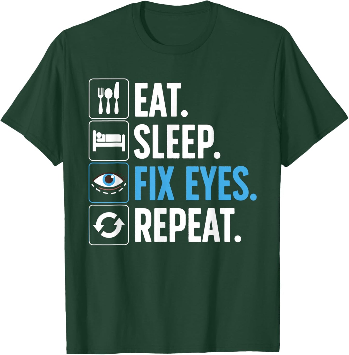 Eye Surgeon Art Women Eye Doctor Ophthalmologist T-Shirt - T-Shirt | Forest