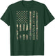Feral Cat Whisperer Dad Camo USA Flag DESIGN ON BACK Women Kids T-Shirt - T-Shirt | Forest