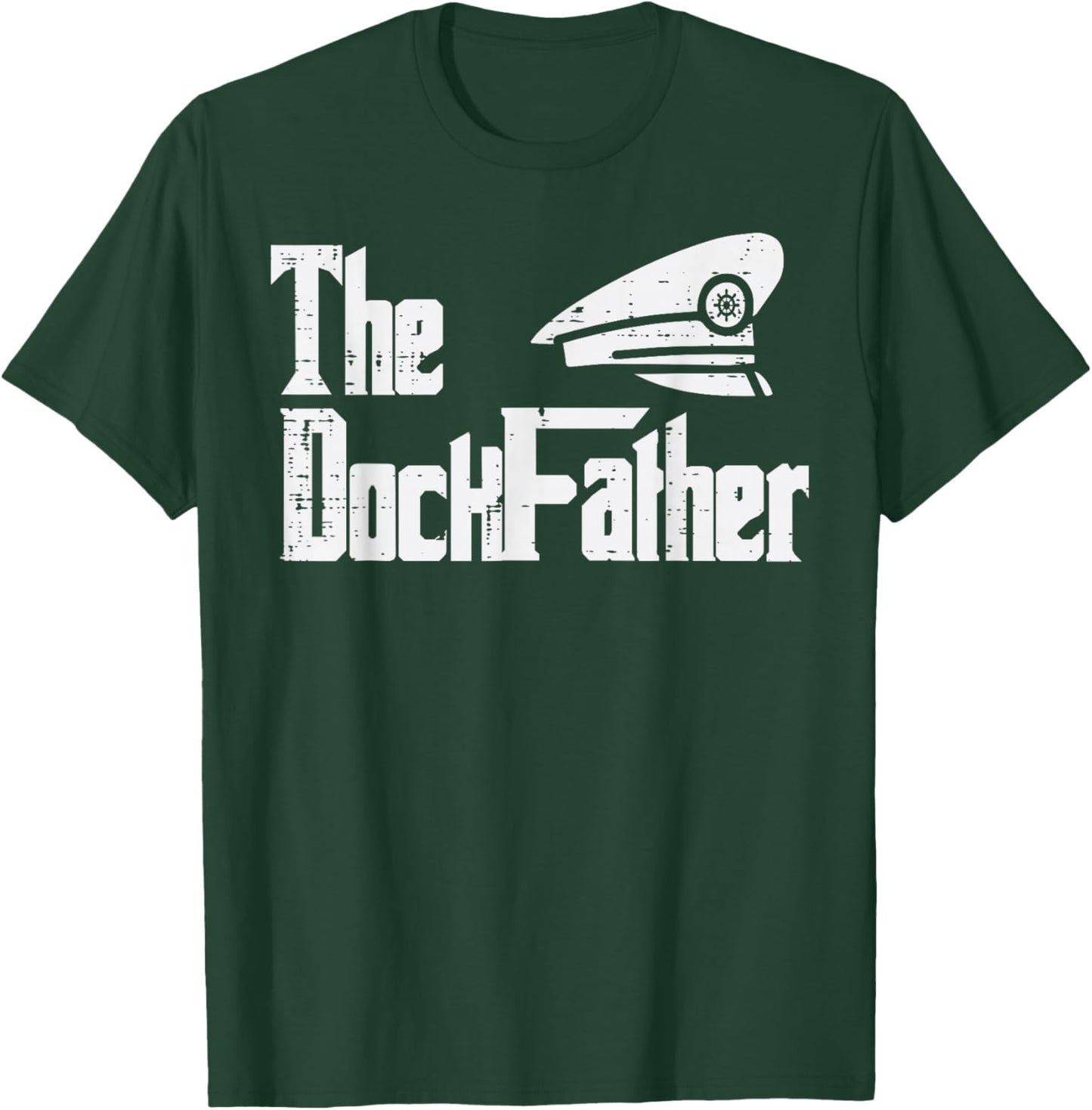 The Dock Father Fun Boat Captain Parody Dad Papa Grandpa Men T-Shirt - T-Shirt | Forest