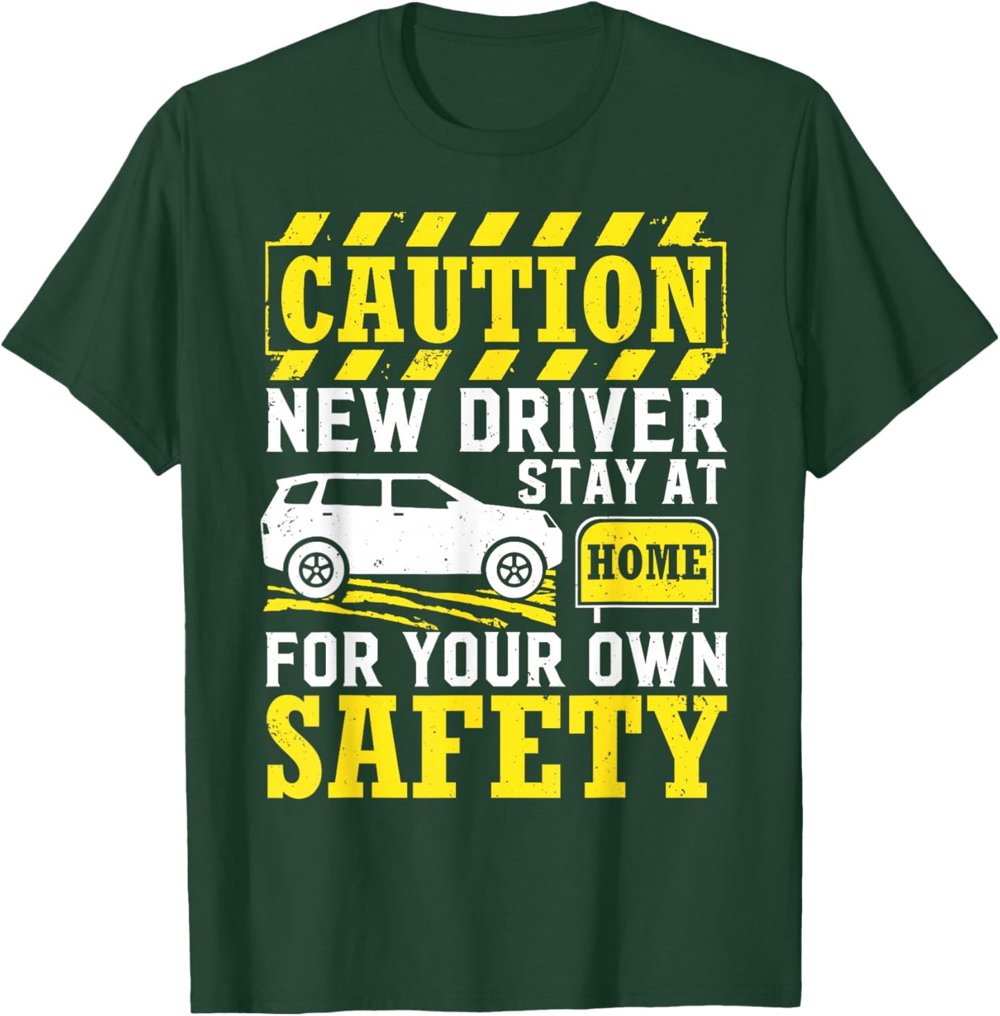 Caution New Licensed Driver Permit Driving Student T-Shirt - T-Shirt | Forest
