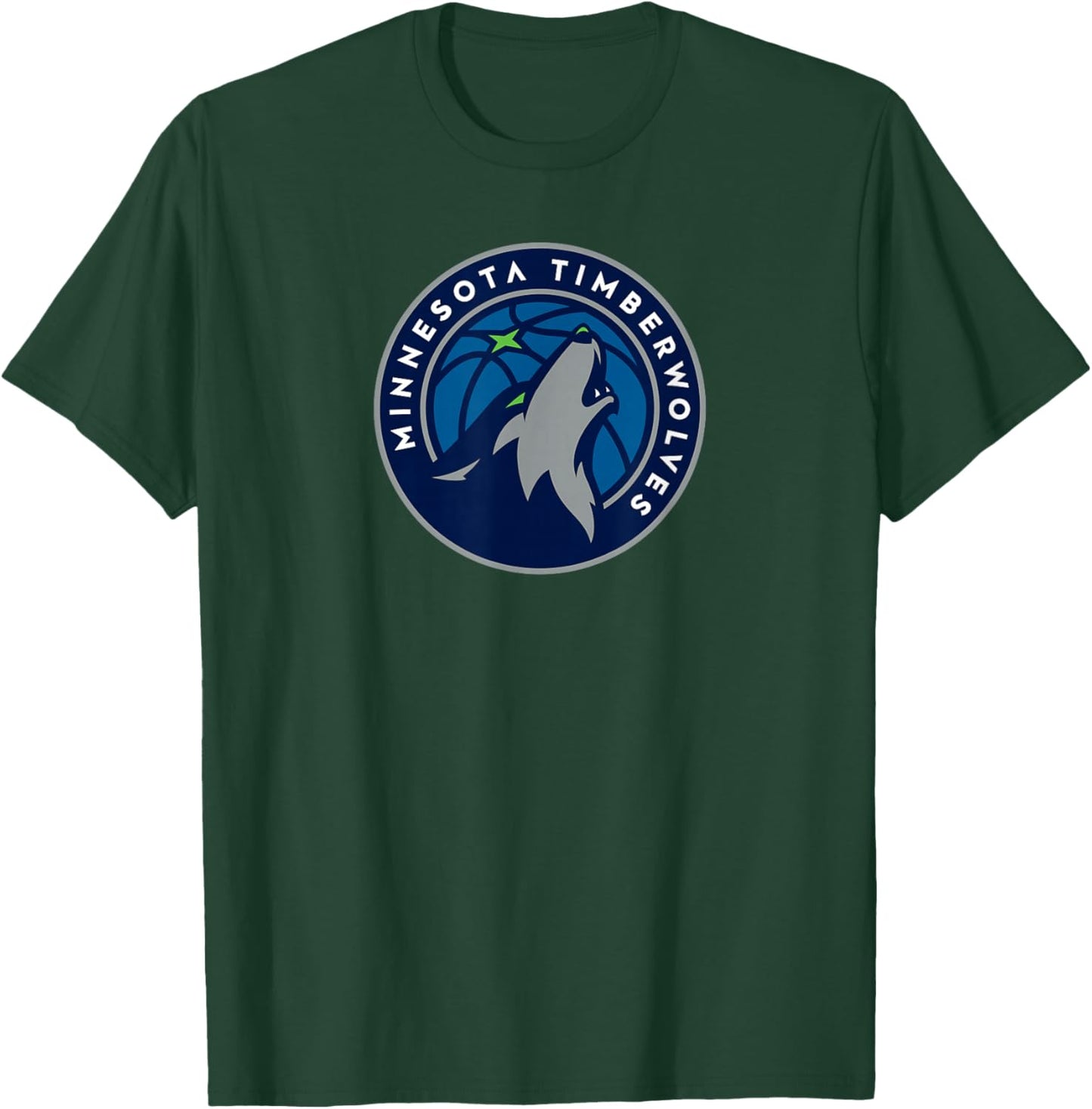 NBA Minnesota Timberwolves Offizielles Lizenzprodukt T-Shirt - T-Shirt | Forest