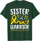 Childhood Cancer Sister of A Childhood Cancer Warrior Sister T-Shirt - T-Shirt | Forest