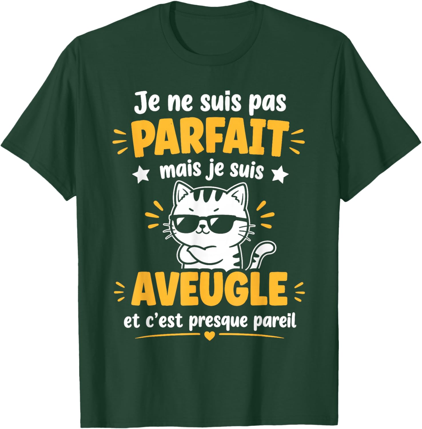 Aveugle Citation Drole Rigolo Blague Humourje suis Aveugle T-Shirt - T-Shirt | Forest