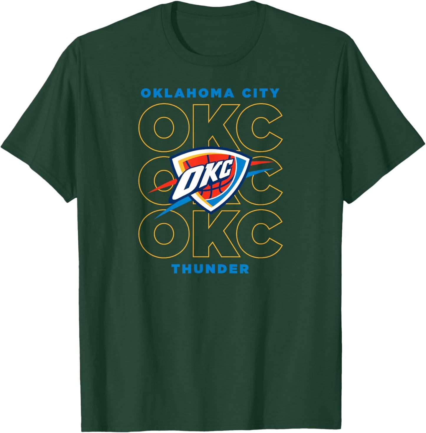 NBA – Oklahoma City Thunder Stacked City Logo T-Shirt - T-Shirt | Forest