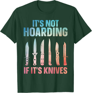 Funny Knife Design Women Collectible Knife Collector T-Shirt - T-Shirt | Forest