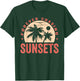 Forever Chasing Sunsets Summer Retro Sunset Beach Vacation Men Women T-Shirt - T-Shirt | Forest