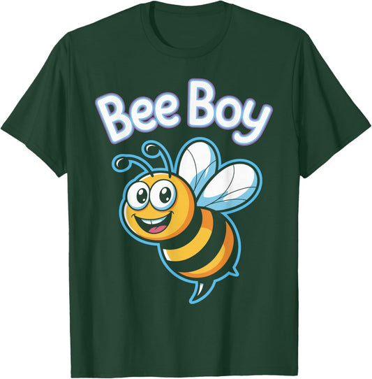 Bee Boy Cute Cartoon Bumblebee Beehive Birthday Party T-Shirt - T-Shirt | Forest