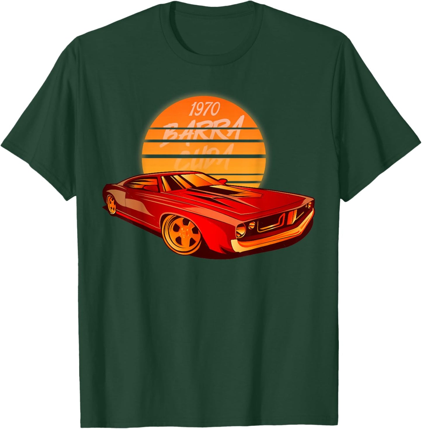1970 hemi cuda plymouth barracuda Muscle car T-Shirt - T-Shirt | Forest