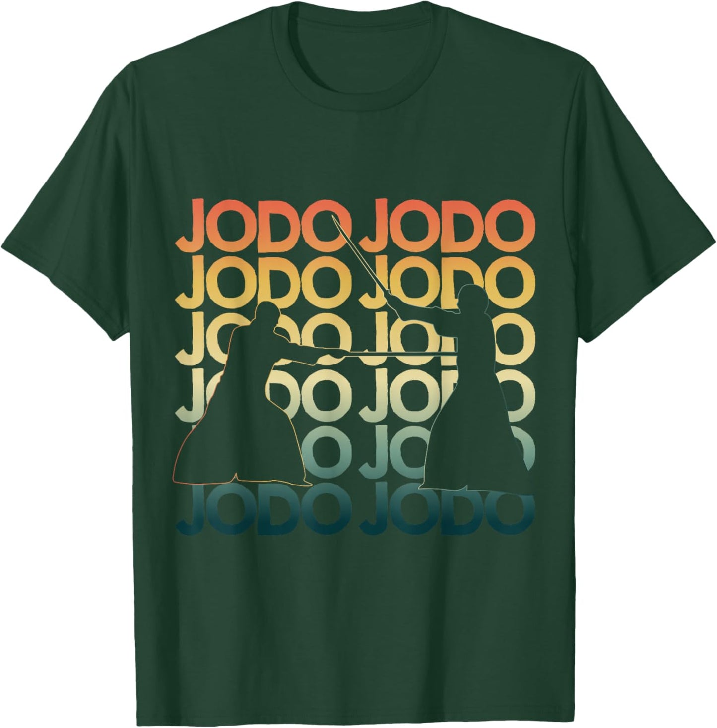 Retro jodo Repetitive Vintage Fighter T-Shirt - T-Shirt | Forest