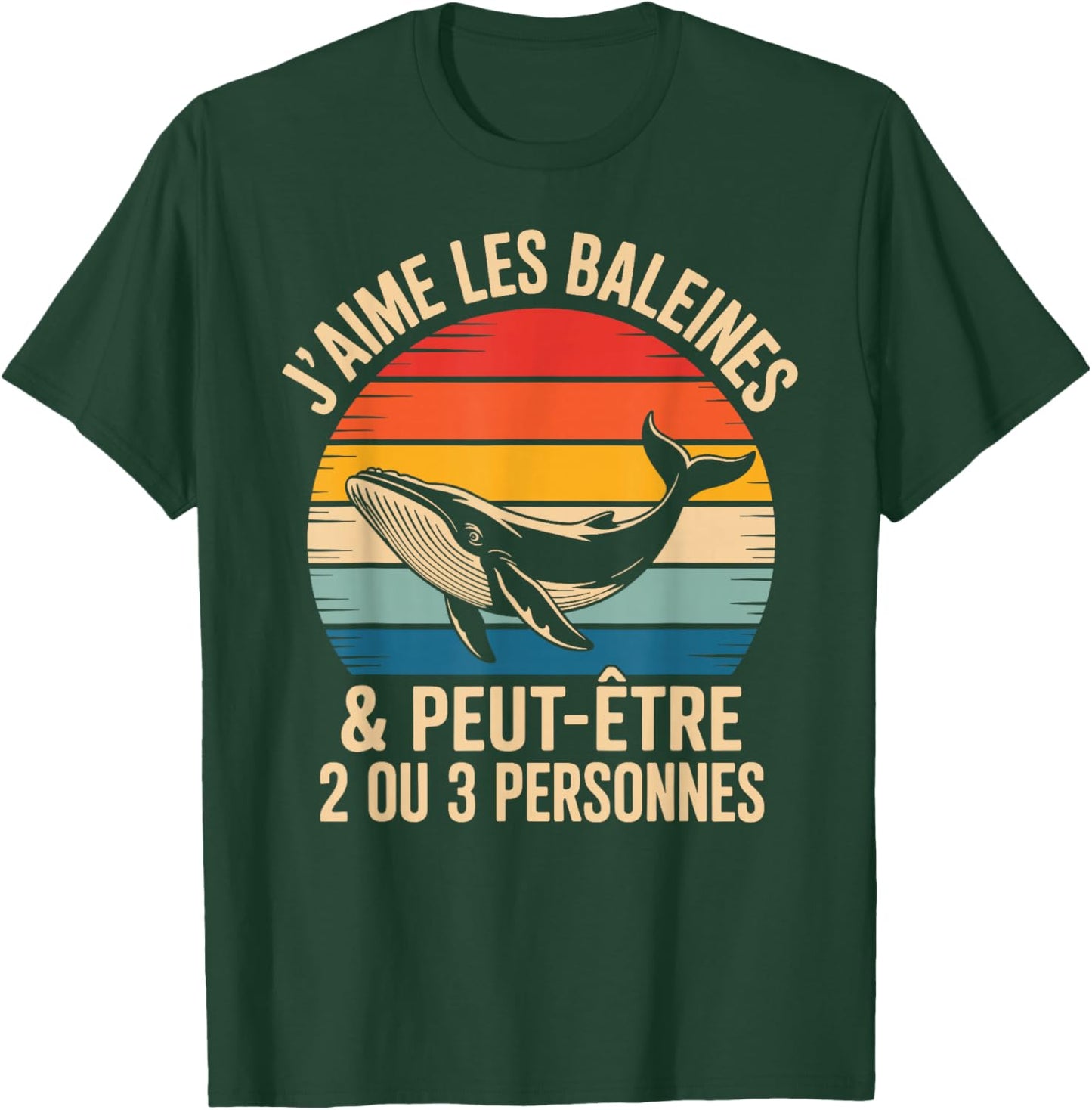 Whale Design Girl Boy Child J'aime Baleines T-Shirt - T-Shirt | Forest