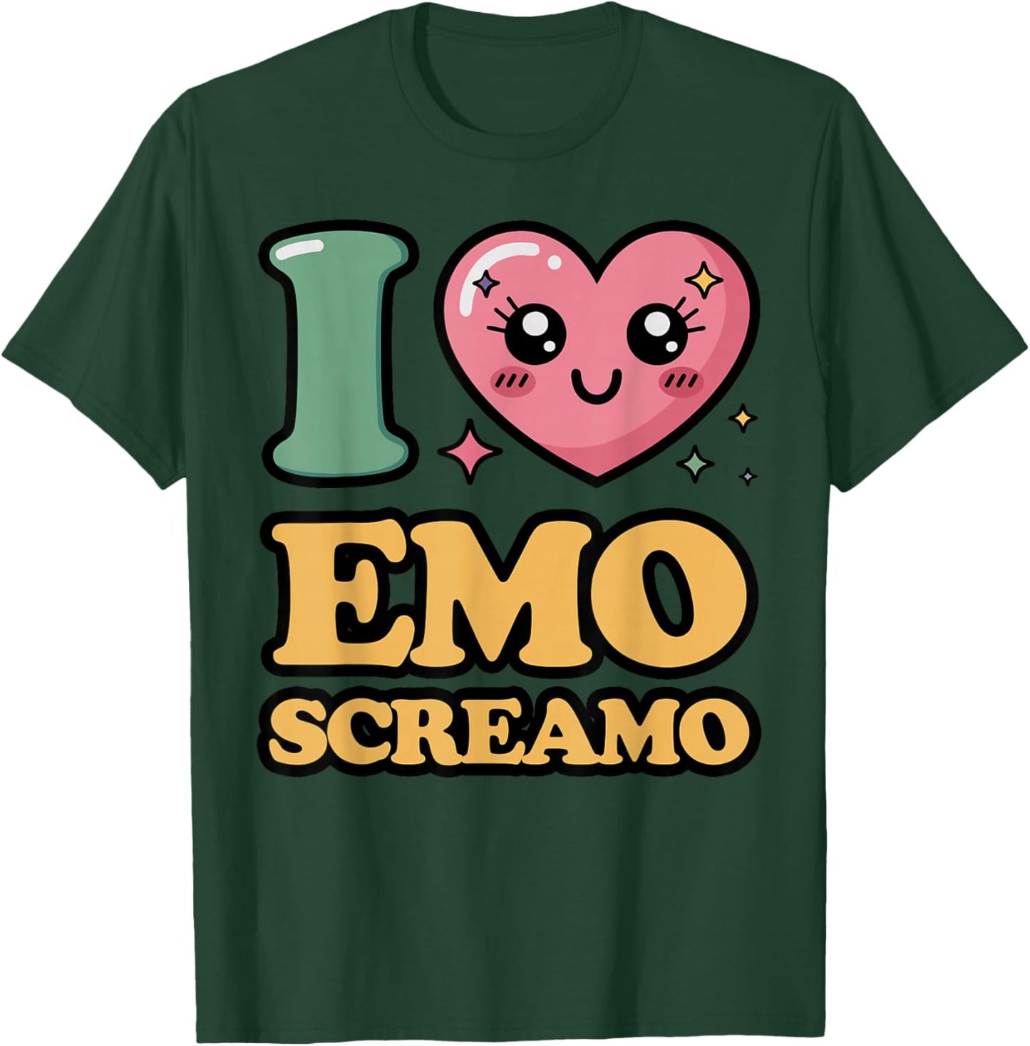 I Love Emo Screamo T-Shirt - T-Shirt | Forest