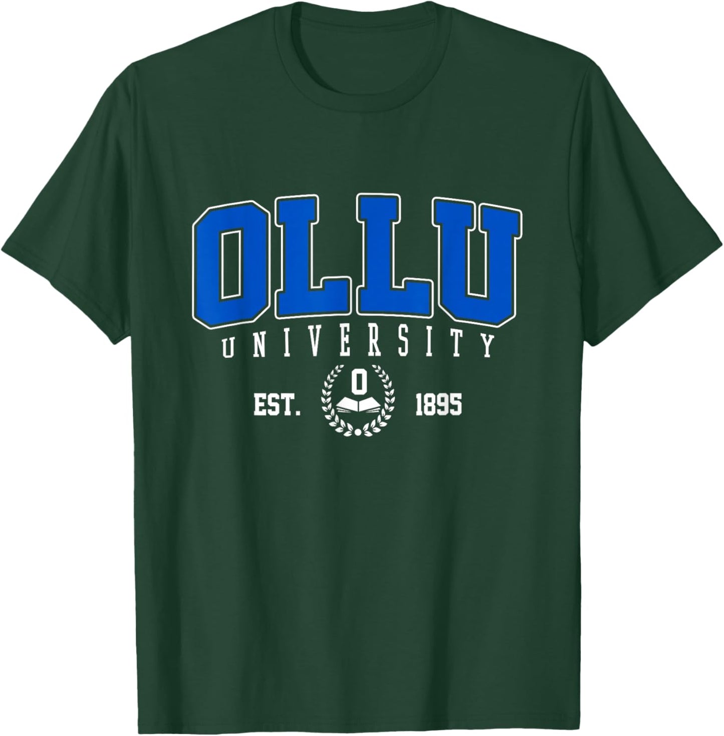 OLLU Classic Varsity Arch Collegiate Women T-Shirt - T-Shirt | Forest