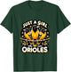 Just a Girl who loves Orioles Birdwatcher Bird lover T-Shirt - T-Shirt | Forest
