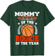 Mommy Of Rookie 1st Basketball Birthday Theme Matching T-Shirt - T-Shirt | Forest
