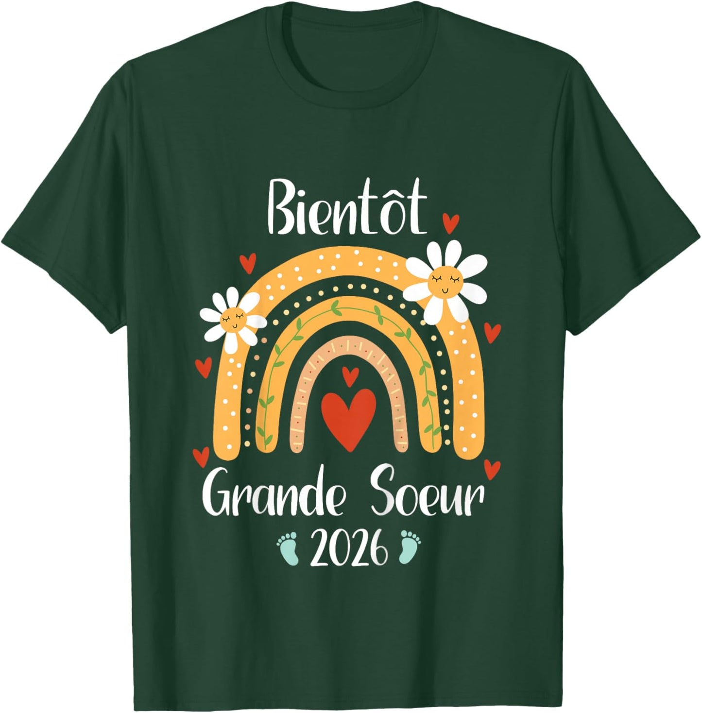 Future Grande Sœur 2026 Je Vais être Grande Soeur 2026 T-Shirt - T-Shirt | Forest