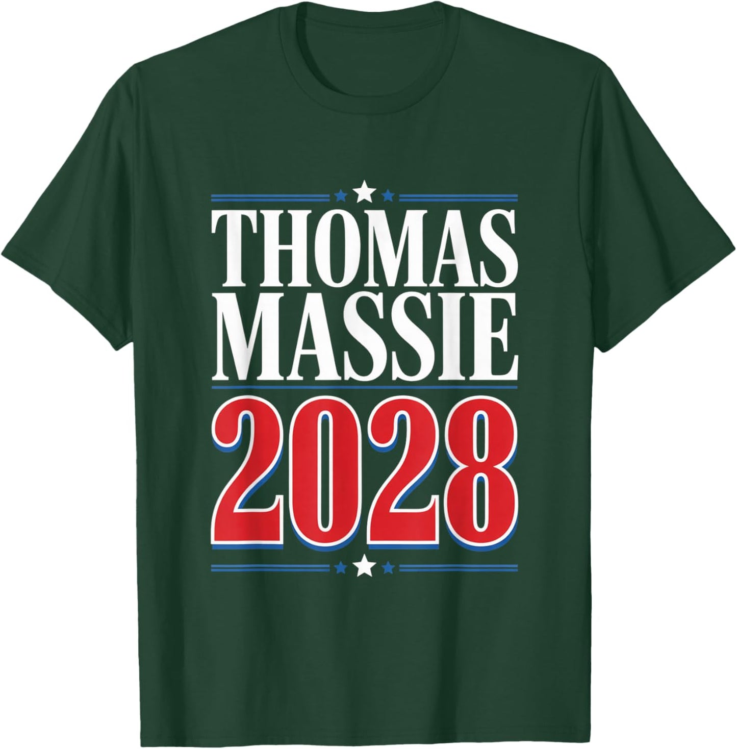Ron Paul Thomas Massie Election 2028 President Men Women T-Shirt - T-Shirt | Forest