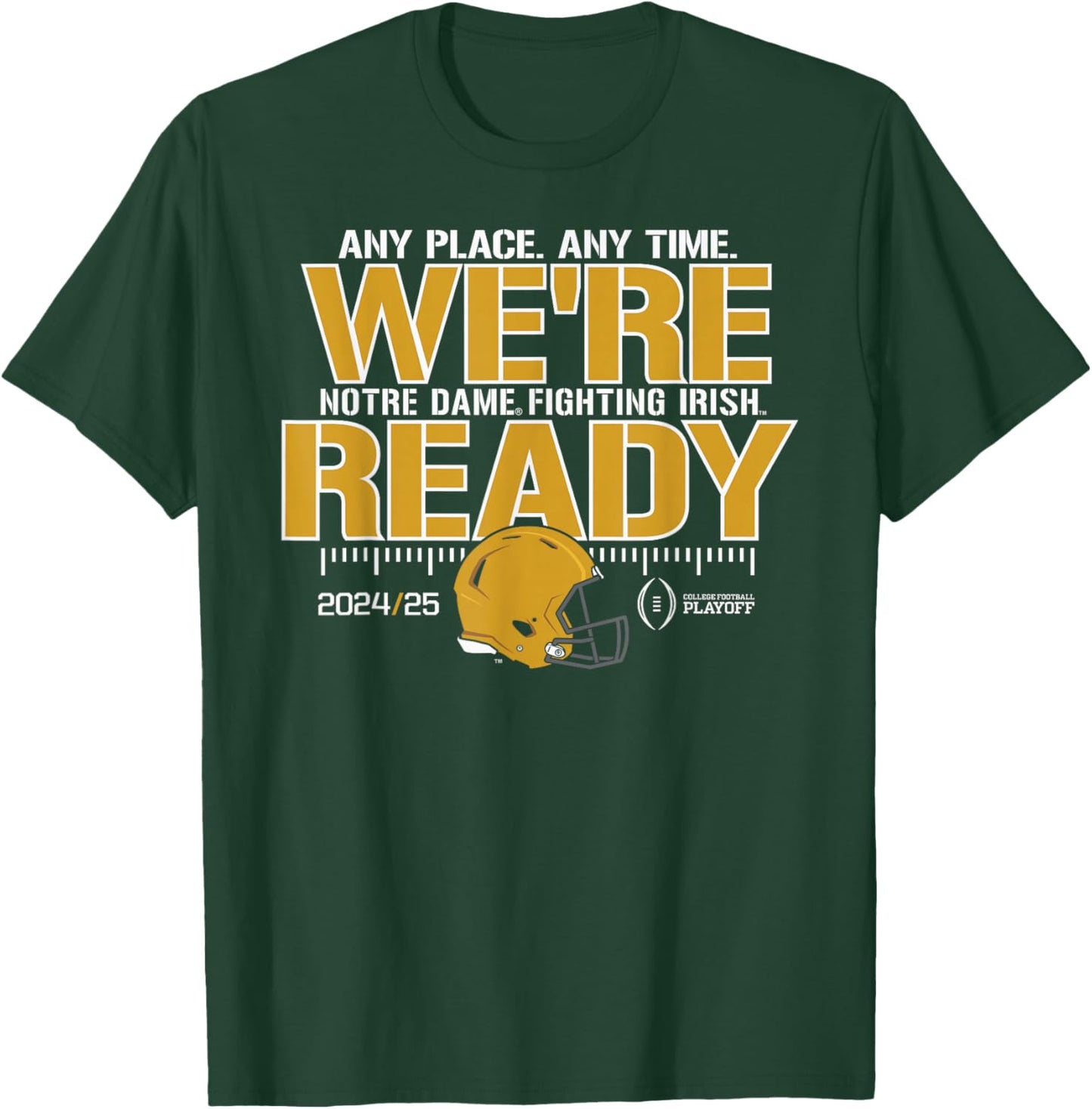 Notre Dame Fighting Irish College Football Playoff 24-25 T-Shirt - T-Shirt | Forest