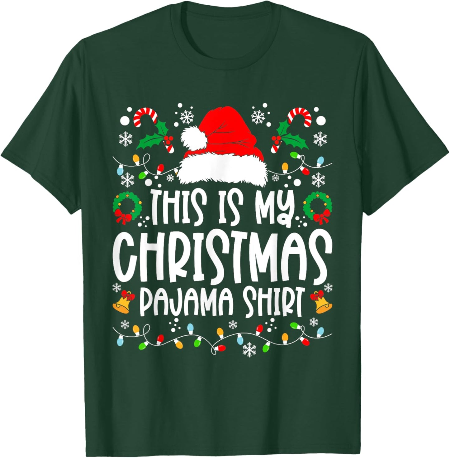 This Is My Christmas Pajama Shirt Family Matching Christmas T-Shirt - T-Shirt | Forest
