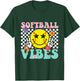 Softball Vibes - Softball Lover Softball Player Softballer T-Shirt - T-Shirt | Forest
