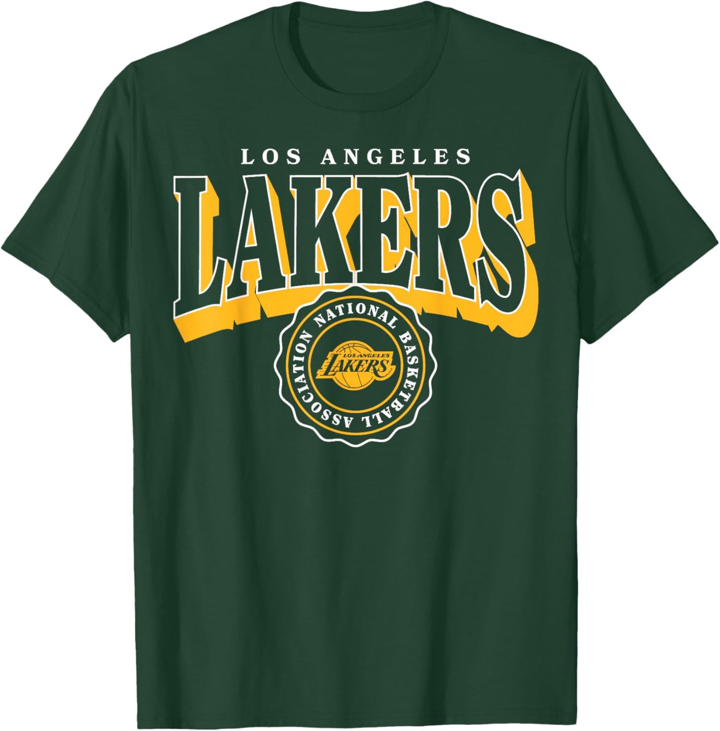 NBA – Los Angeles Lakers gewölbtes Wappen T-Shirt - T-Shirt | Forest