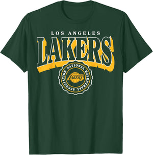NBA – Los Angeles Lakers gewölbtes Wappen T-Shirt - T-Shirt | Forest