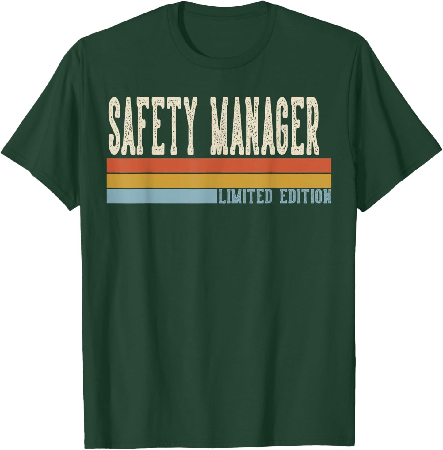 Safety Manager Week Retro Vintage Back to School Day T-Shirt - T-Shirt | Forest