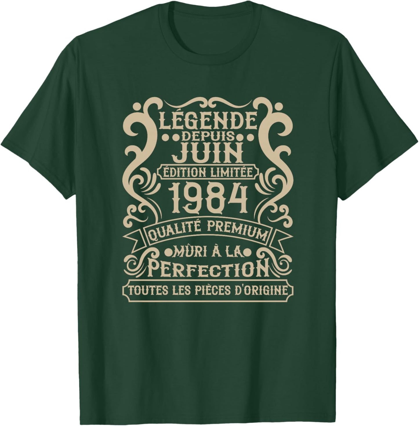 Juin 1984-42 Ans Anniversaire Cadeau Vintage 1984 Haut de Gamme T-Shirt - T-Shirt | Forest