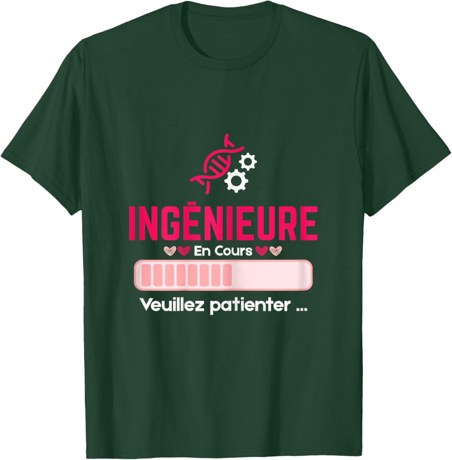 Future Engineer Student Girl Running Gift Engineer T-Shirt - T-Shirt | Forest