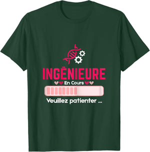 Future Engineer Student Girl Running Gift Engineer T-Shirt - T-Shirt | Forest