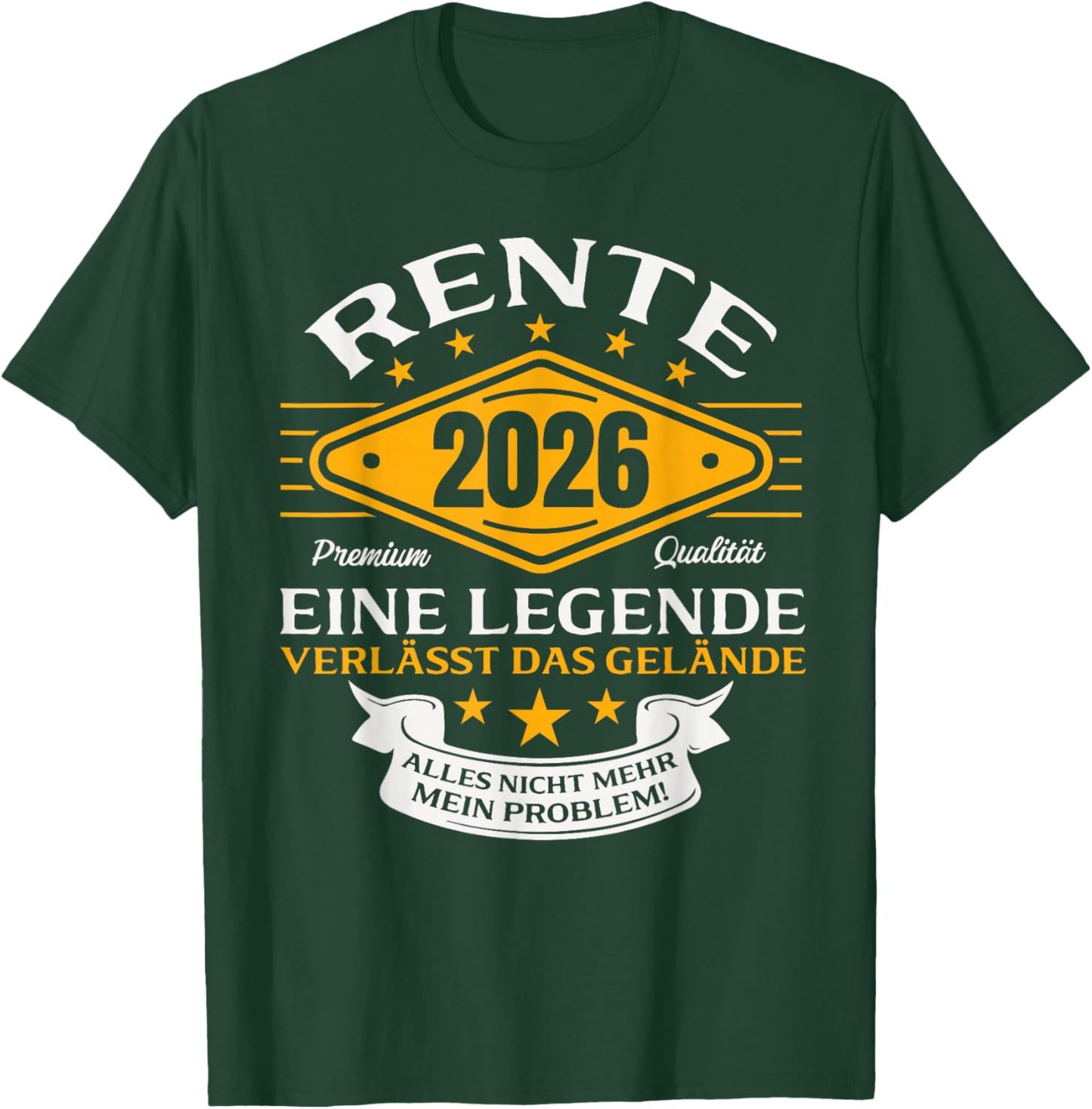 Rentner 2026 Legende verlässt das Gelände Ruhestand T-Shirt - T-Shirt | Forest