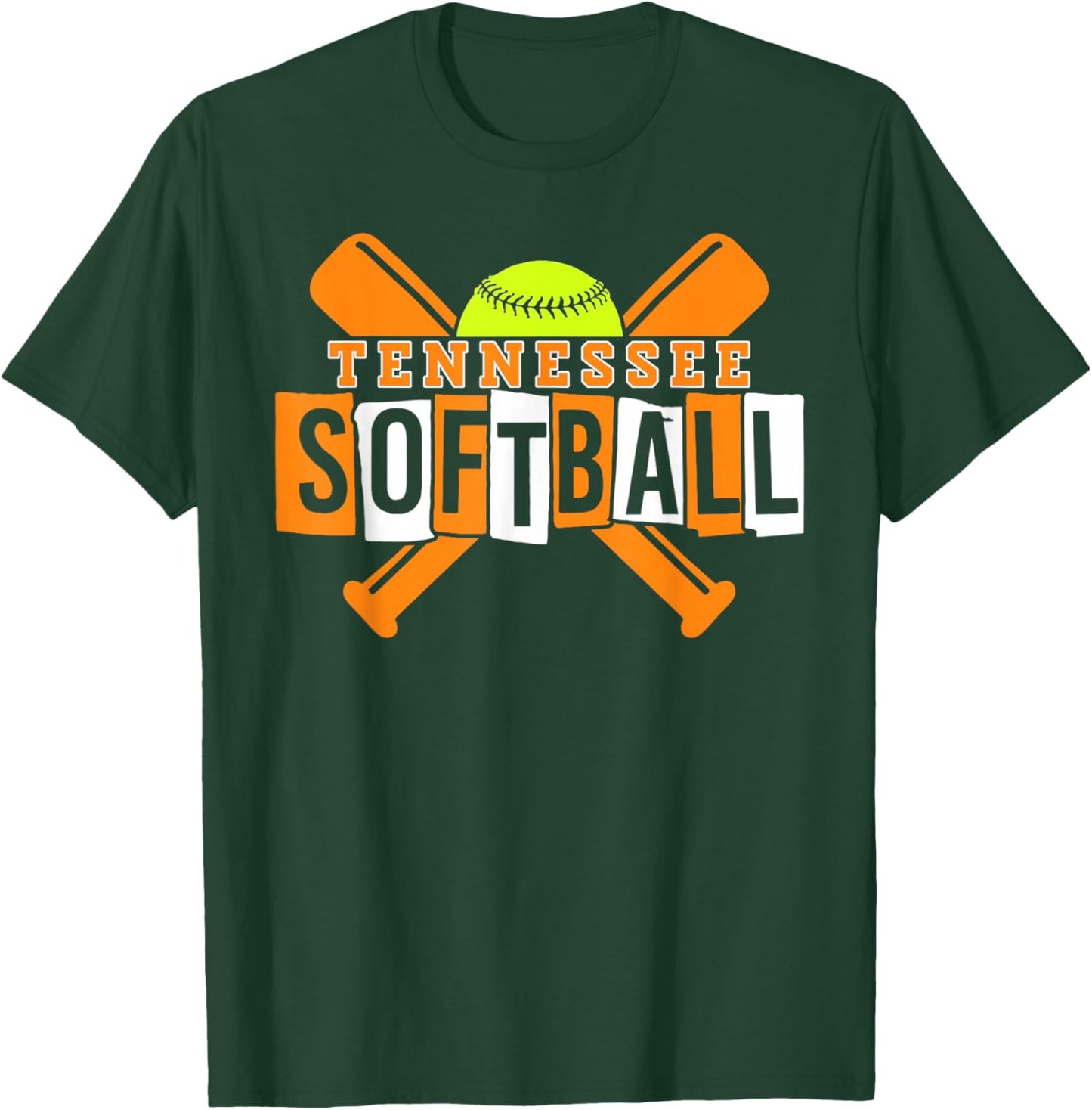 Tennessee Softball T-Shirt - T-Shirt | Forest