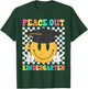 Peace Out Kindergarten Graduation Class Of 2024 Kid Boy Girl T-Shirt - T-Shirt | Forest
