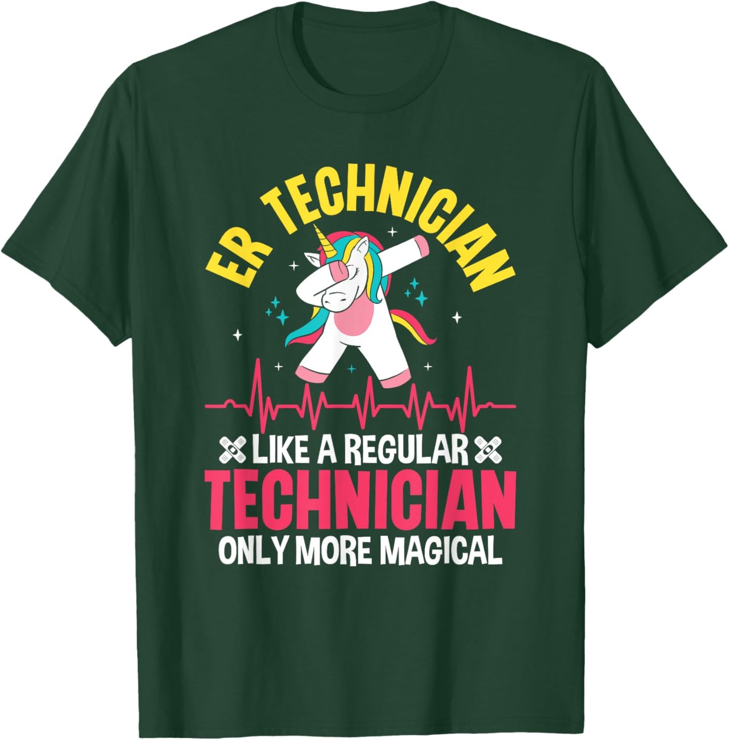 ER Technician Magical Emergency Room Tech ER Tech T-Shirt - T-Shirt | Forest