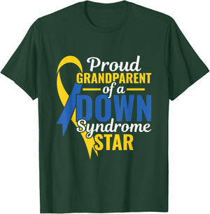 Proud Grandparent - Down Syndrome Awareness Day T-Shirt - T-Shirt | Forest