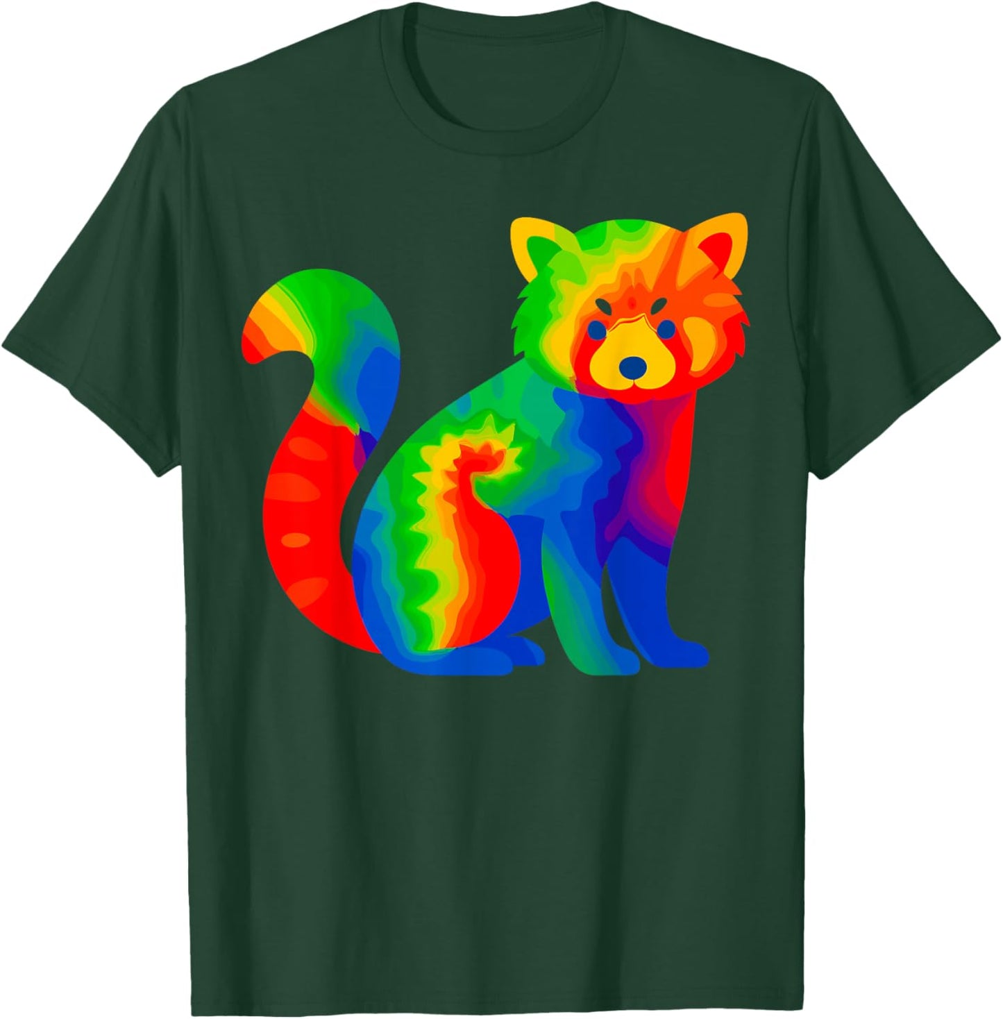 Tie-Dye Red Panda T-Shirt - T-Shirt | Forest