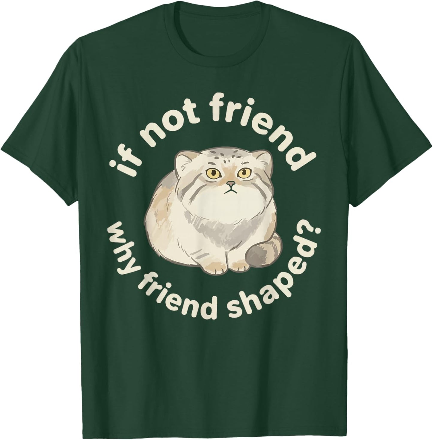 Pallas Cat Lover Kitten Meow Wild Cat Manul T-Shirt - T-Shirt | Forest