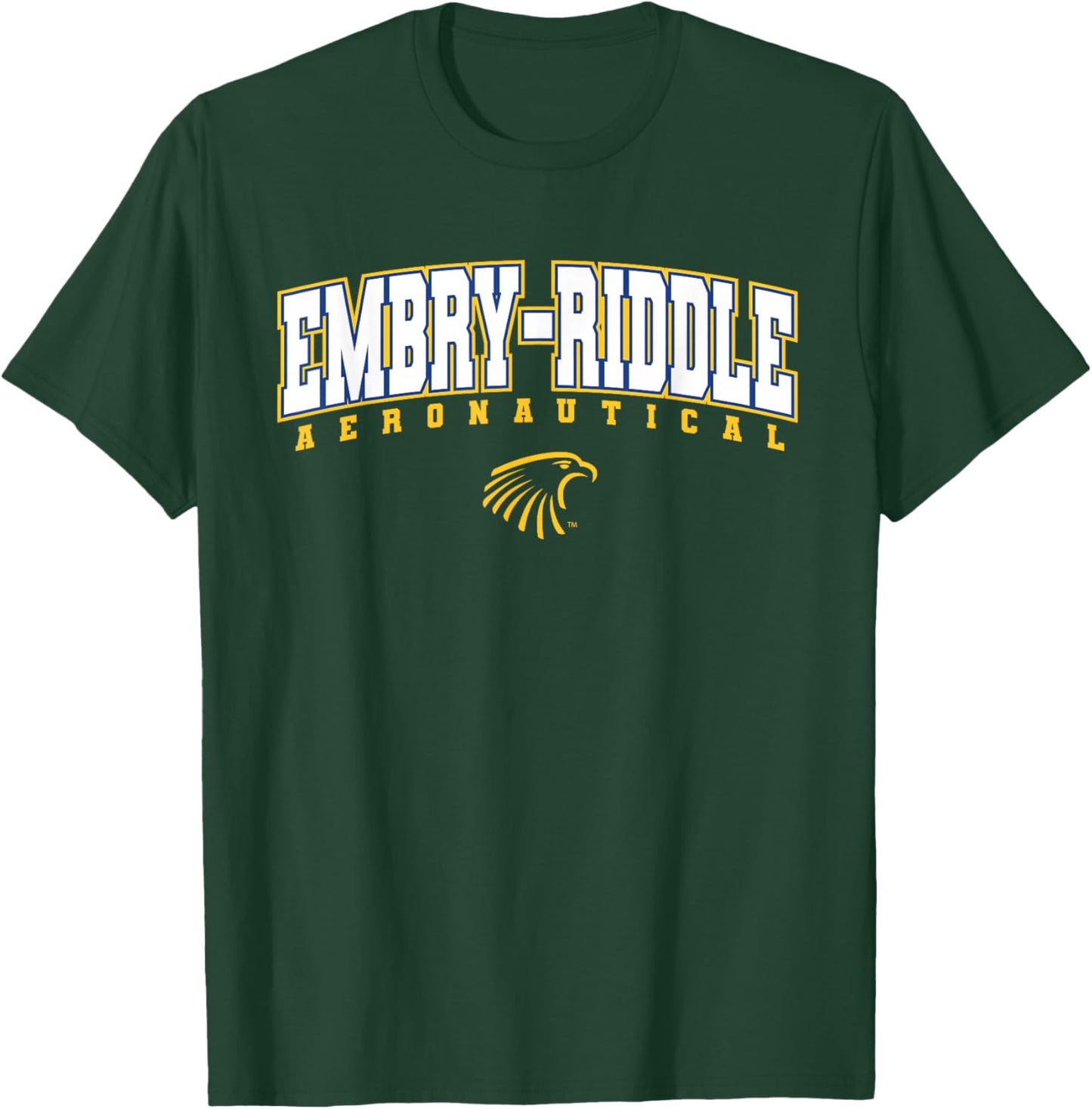 Embry-Riddle ERAU Eagles Arch Logo T-Shirt - T-Shirt | Forest
