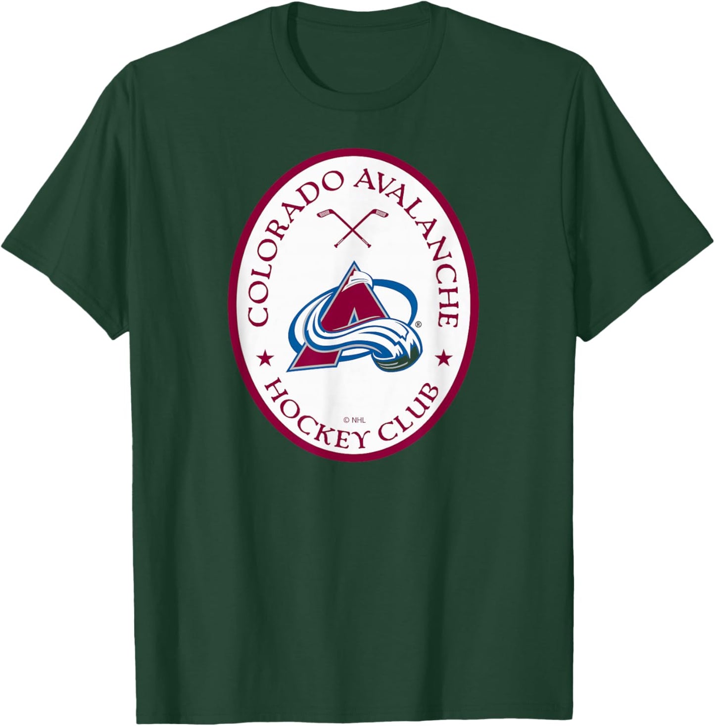 Colorado Avalanche Iconic Black Officially Licensed T-Shirt - T-Shirt | Forest
