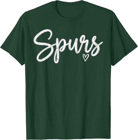 Retro Vintage Spurs T-Shirt - T-Shirt | Forest