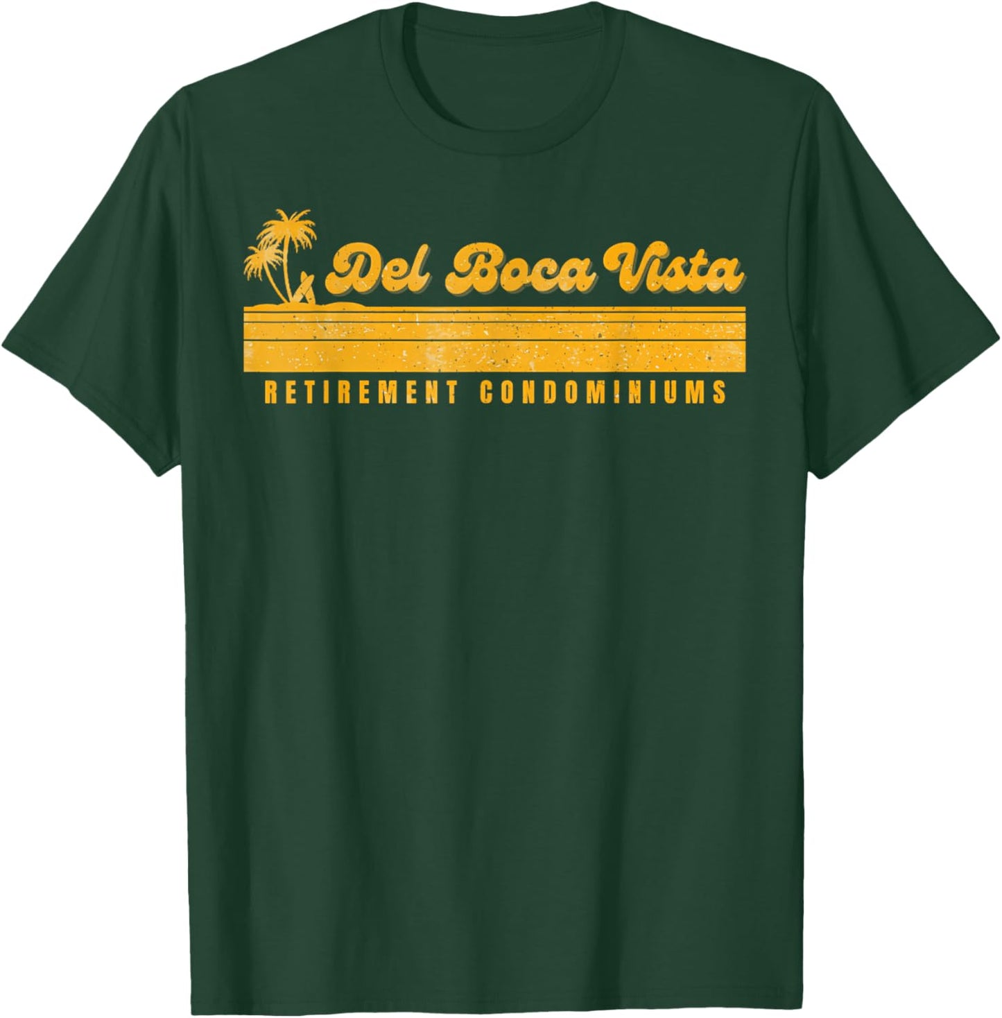 Vintage Del Boca Vista Vintage Style 90S Design T-Shirt - T-Shirt | Forest