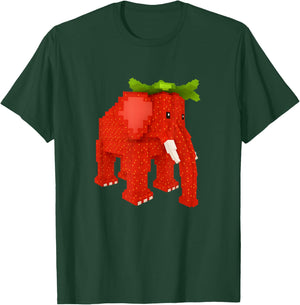 Strawberry Elephant Steal Brainrot Secret Rare video game T-Shirt - T-Shirt | Forest