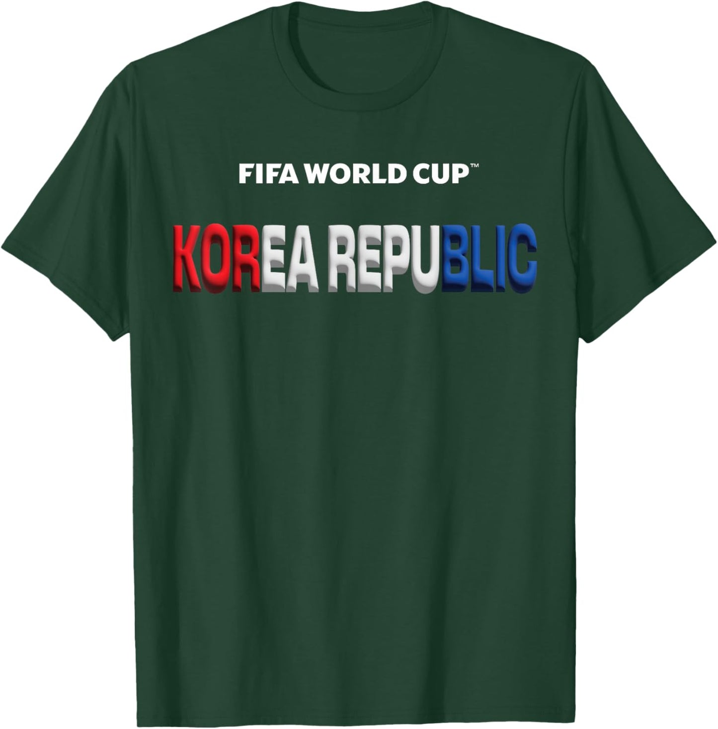 FIFA World CUP26 South Korea Bubble Color T-Shirt - T-Shirt | Forest