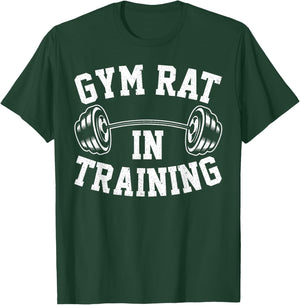Gym Rat in Training Funny Workout Fitness T-Shirt - T-Shirt | Forest