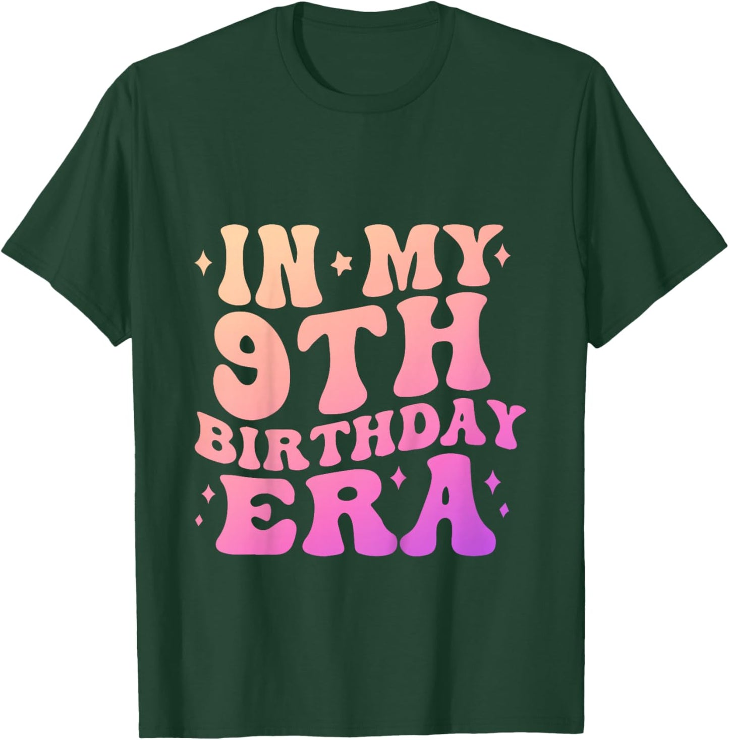 9th Birthday 9 Years Old Girl 2017 In My 9th Birthday Era T-Shirt - T-Shirt | Forest