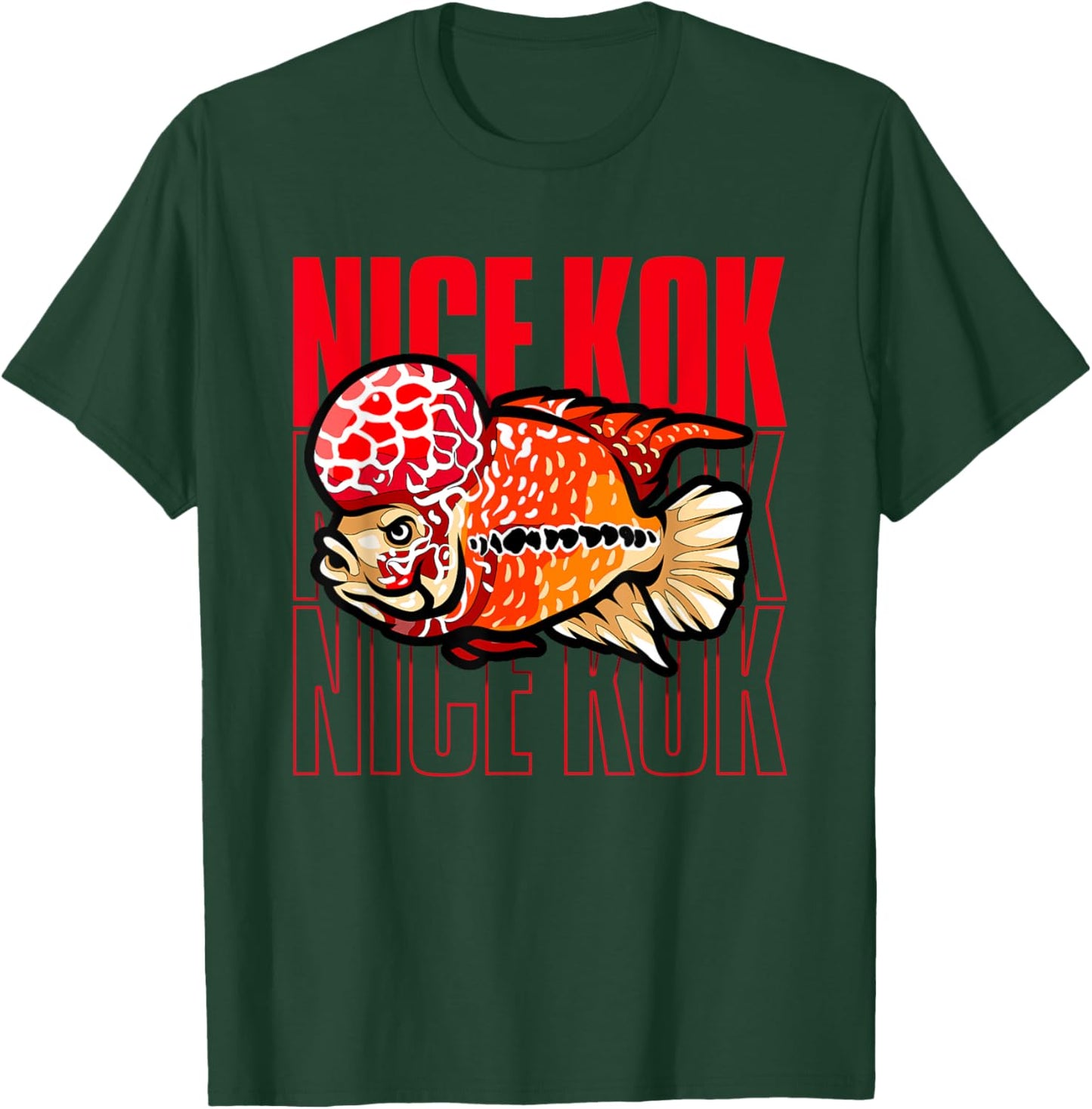 Nice Kok Funny Flowerhorn Cichlid Fish Keeper T-Shirt - T-Shirt | Forest