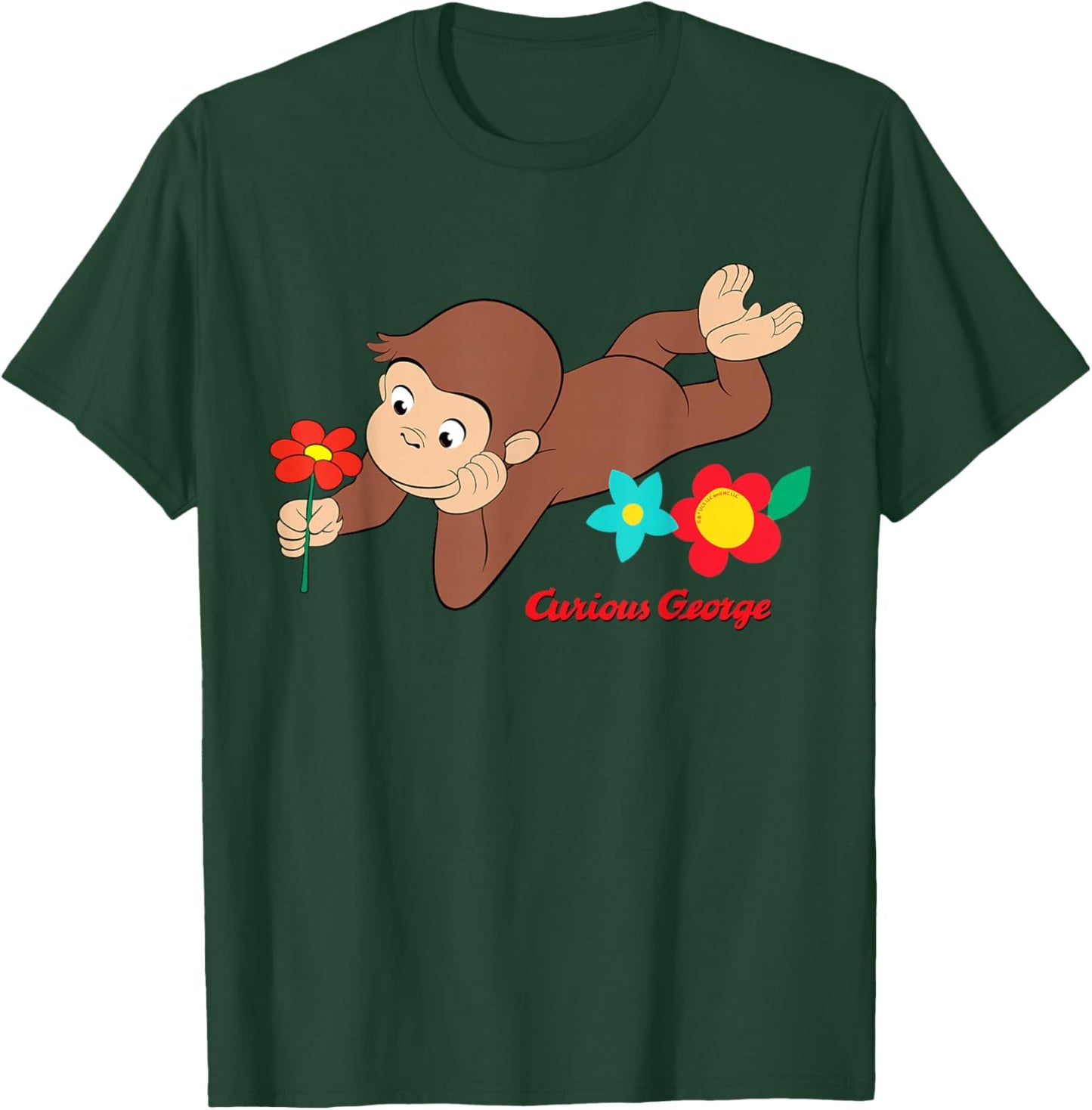 Curious George Spring Flower Fun T-Shirt - T-Shirt | Forest