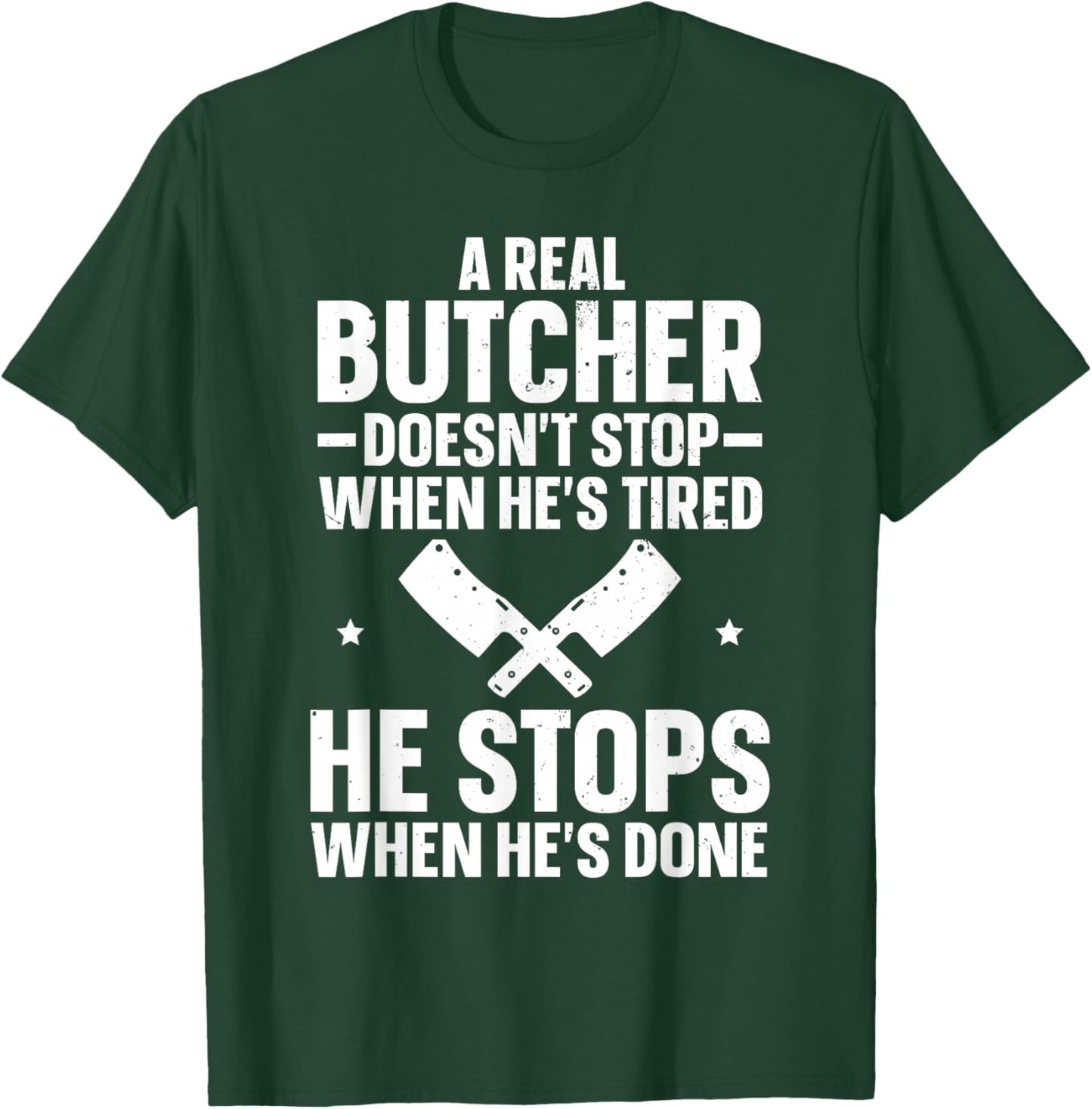 Funny Butcher Art Women Meat Cutter Butchery Butcher T-Shirt - T-Shirt | Forest