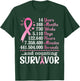 14 Years 168 Months Fighting Breast Cancer Counting Survivor T-Shirt - T-Shirt | Forest