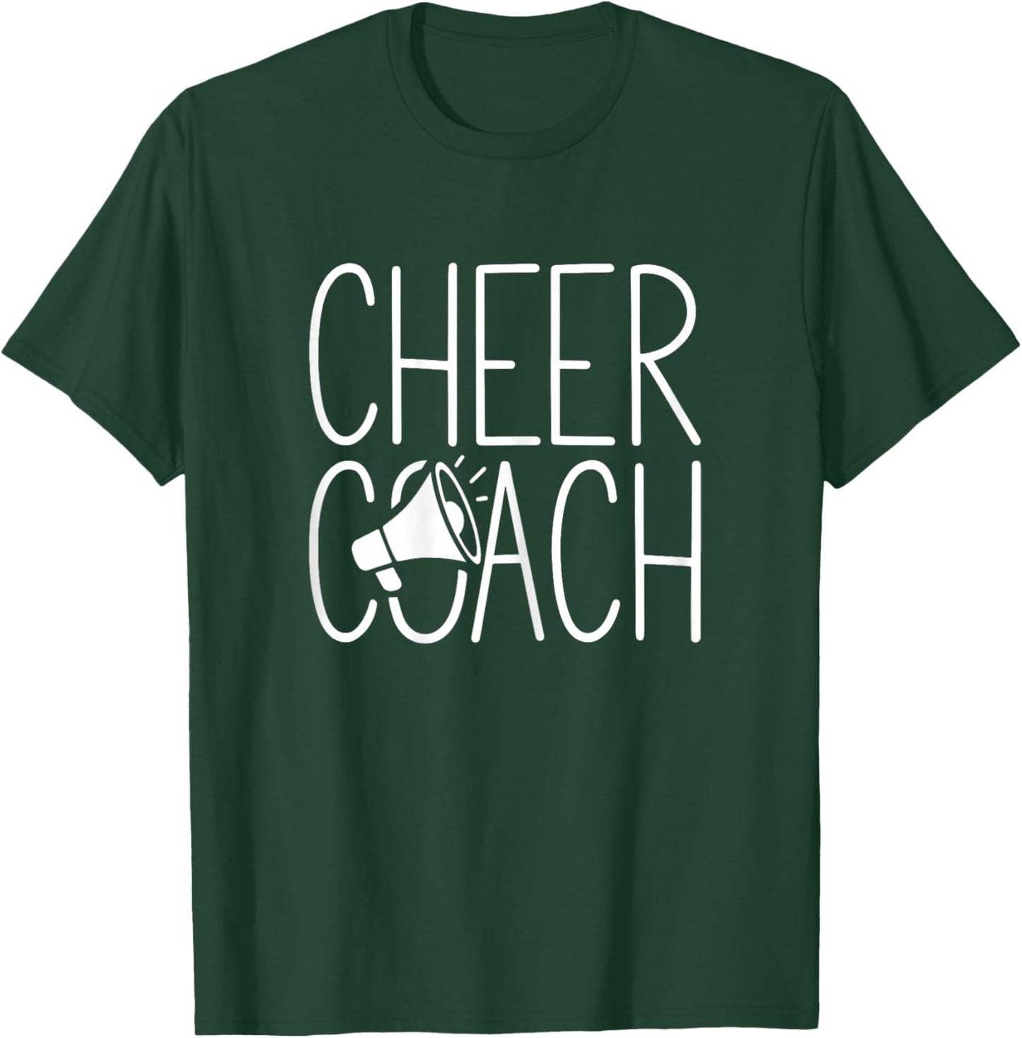 Cheer Coach Shirt Cheerleading Women Cheerleader Coach T-Shirt - T-Shirt | Forest